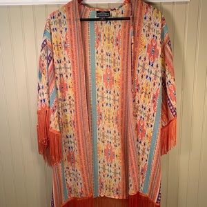 American Rag Fringe Kimono